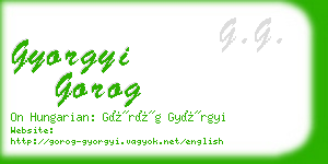 gyorgyi gorog business card